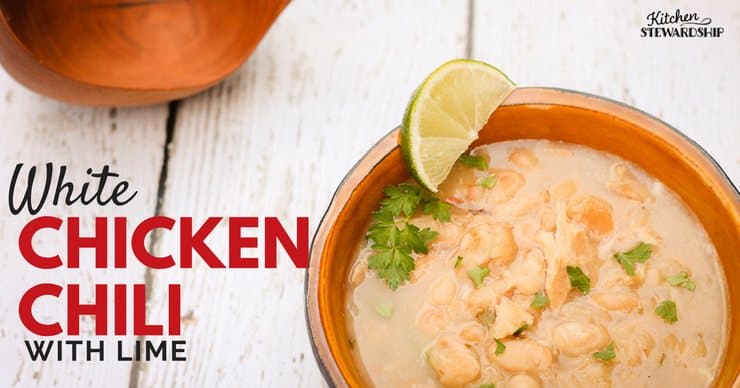 White Chicken Chili With Lime