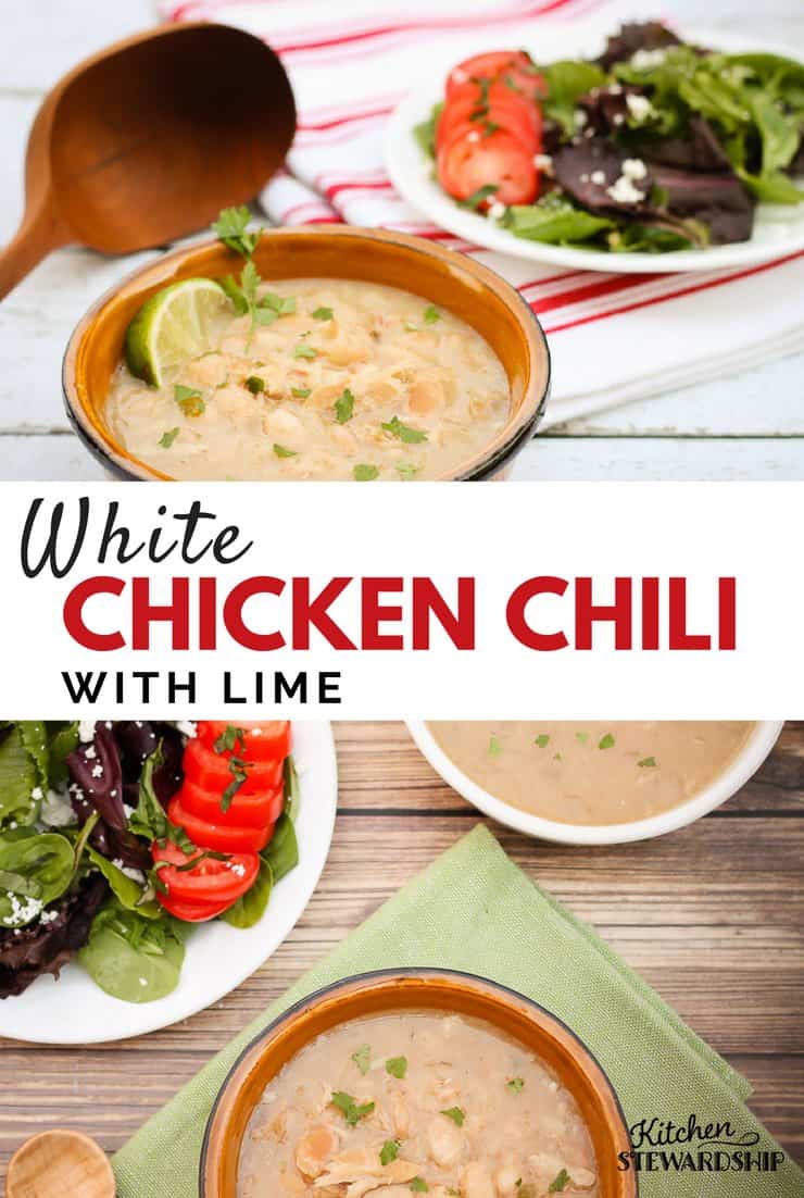 White Chicken Chili With Lime