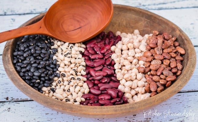 dry beans of many kinds