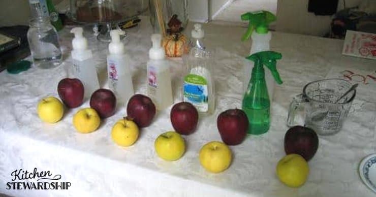 testing produce wash