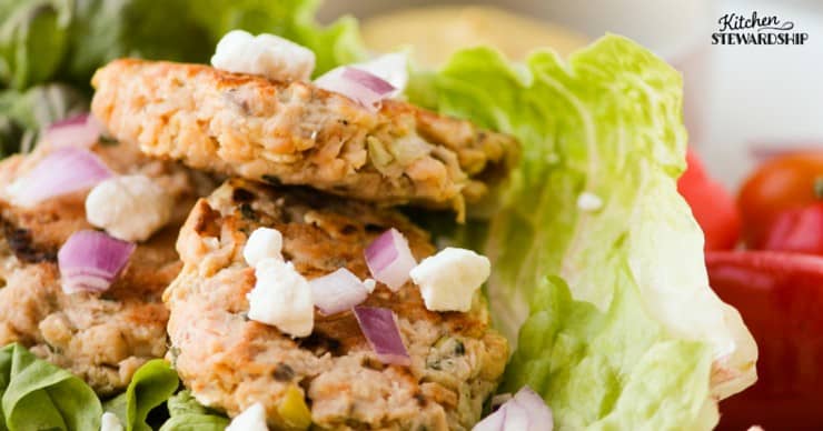 These simple salmon patties are a great, frugal option for dinner. They take only minutes to mix up and cook!