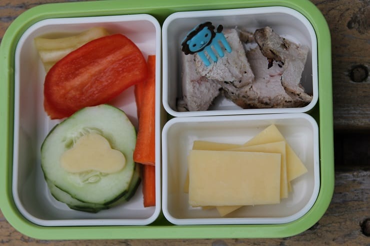 Homemade Meat and Cheese Lunchable