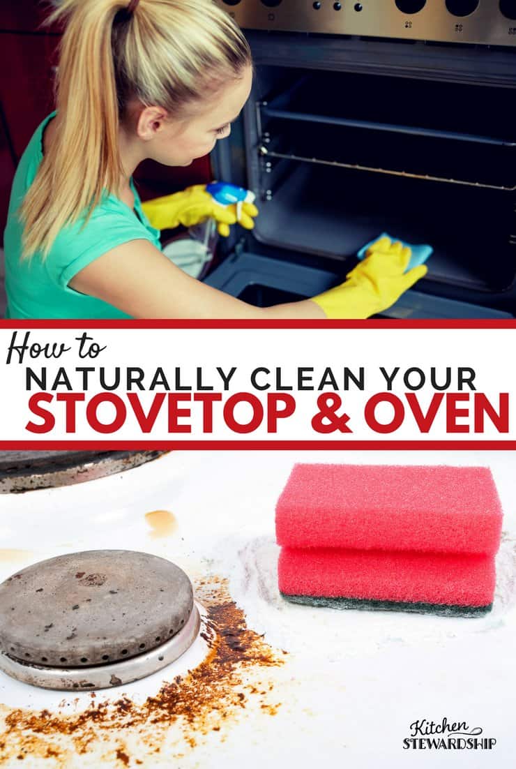 Cleaning dirty oven and stovetop.