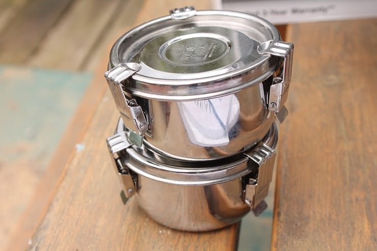 Life Without Plastic 8cm Stainless Steel airtight yogurt containers