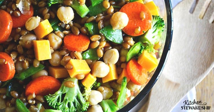 Cold Spelt Salad 1, easy party foods