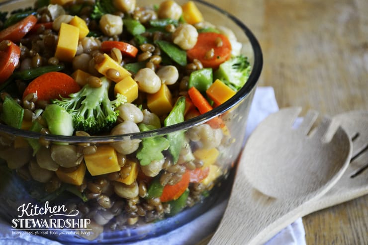 Cold Spelt Salad for parties and potlucks