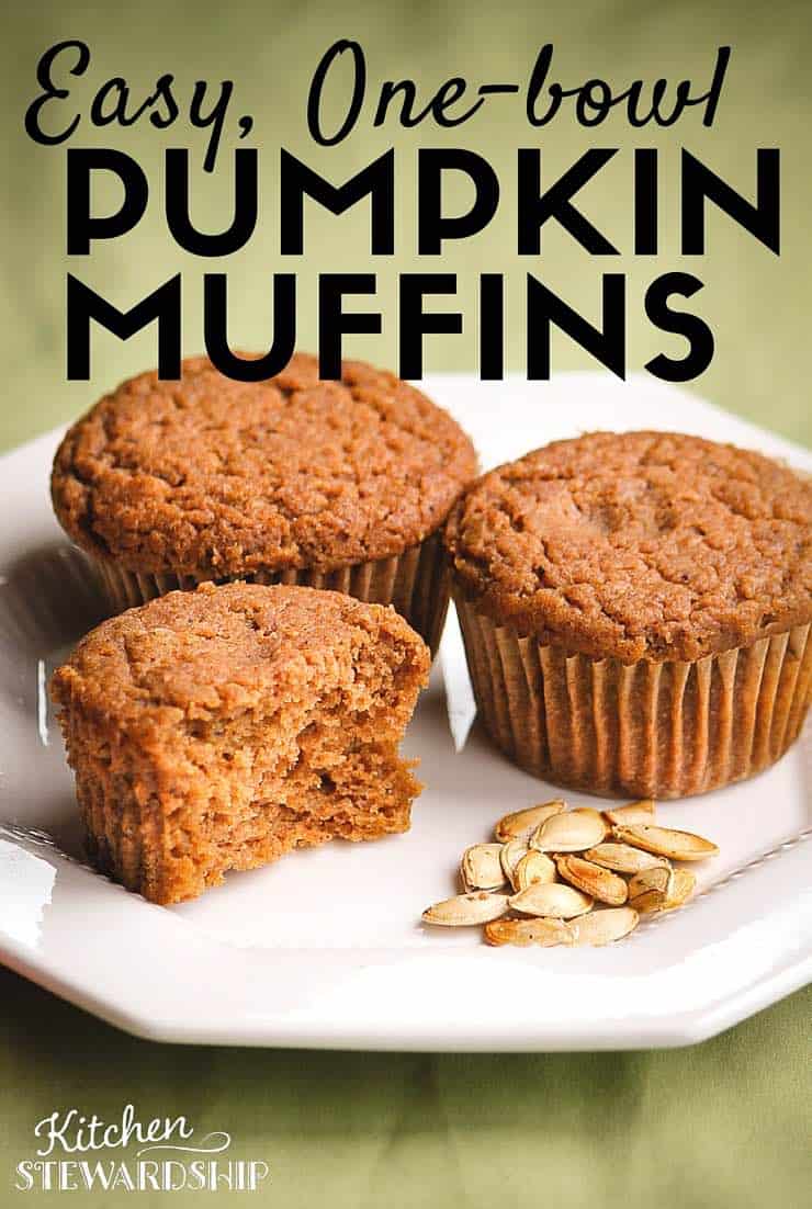One Bowl Pumpkin Muffins