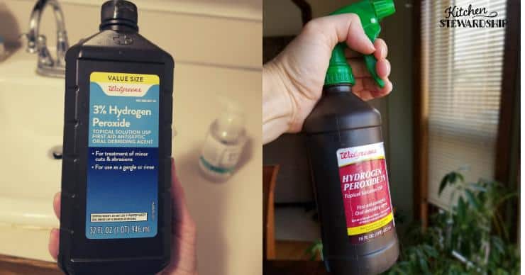 Hydrogen Peroxide used as an effective cleaner and disinfectant