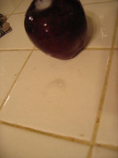 After the scrub with a brush and a bit of water