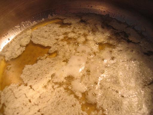 Getting clear under the foam...