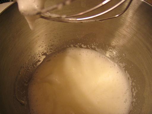 not quite a meringue yet for kifli recipe