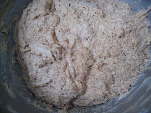 soaked bread dough