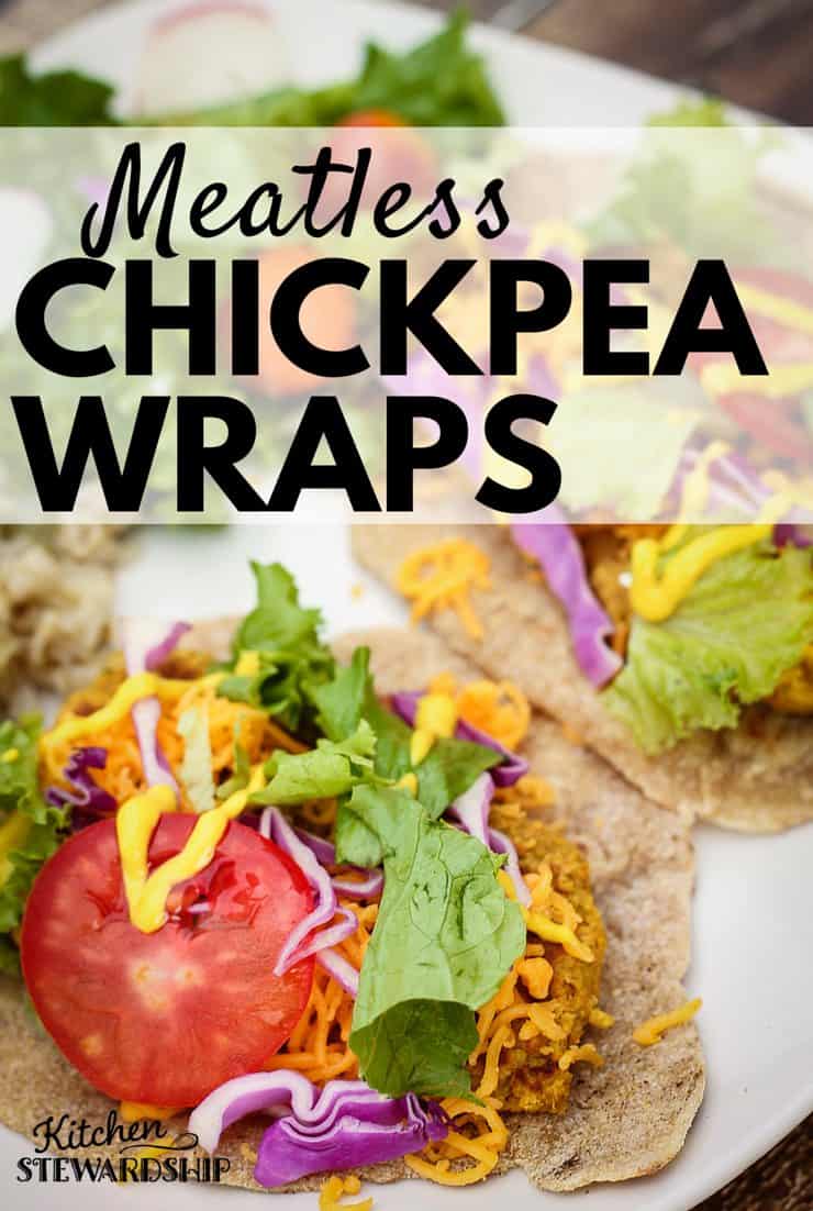 Meatless Chickpea Wraps