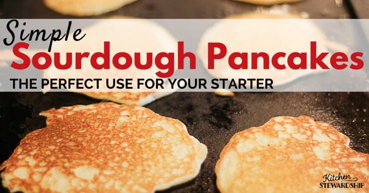 Looking for a new way to try sourdough? These whole grain sourdough pancakes make the perfect breakfast. And they aren't too sour!