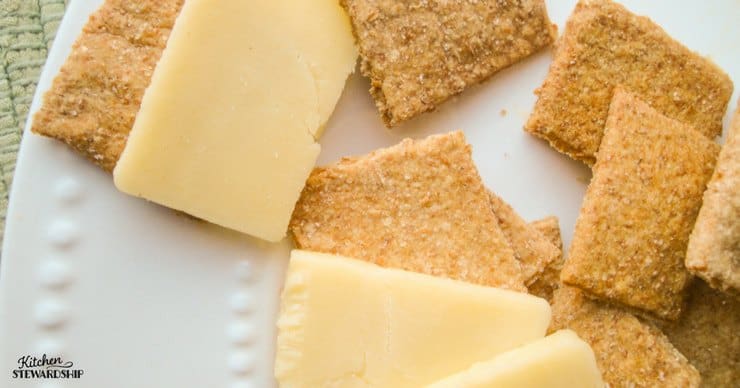 stevia sweetened homemade crackers