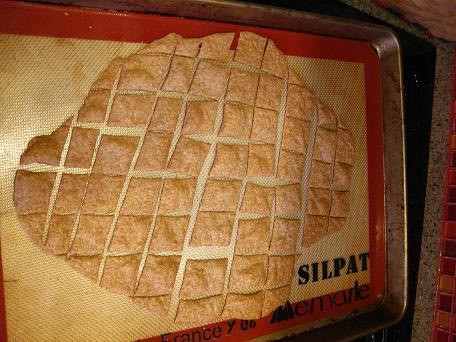 freshly baked homemade crackers