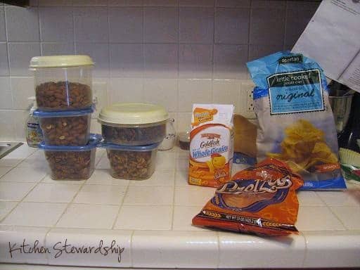 Crispy nuts compared to conventional snacks