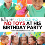 why my 5 year old had no toys at his birthday party