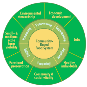 Community-based food systems infographic