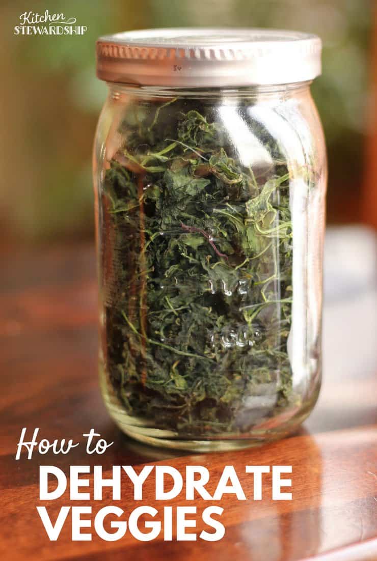 How to dehydrate veggies, dehydrated vegetables in jar