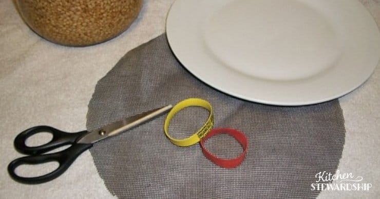 making a mesh lid for sprouted wheat