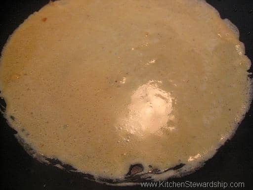 Cherry Almond Coconut Crepes