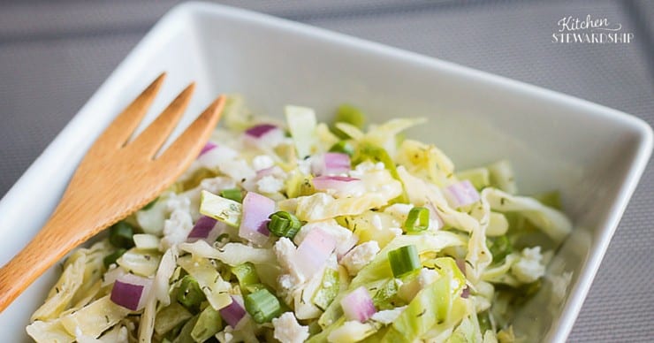 Cabbage Salad With Goat Cheese Or Feta