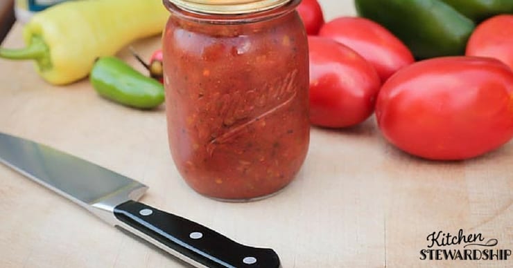 Get Mexican restaurant quality salsa in your own home with this fool-proof recipe and easy canning guide. Make it as mild or as spicy as you like!