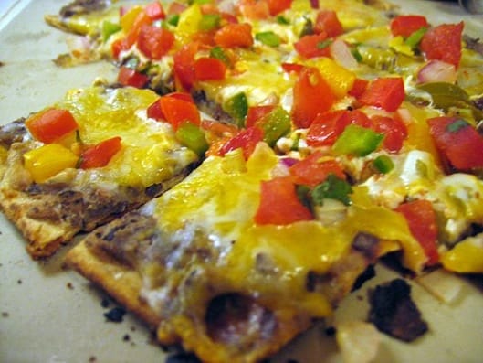 pizza on the grill Mexican