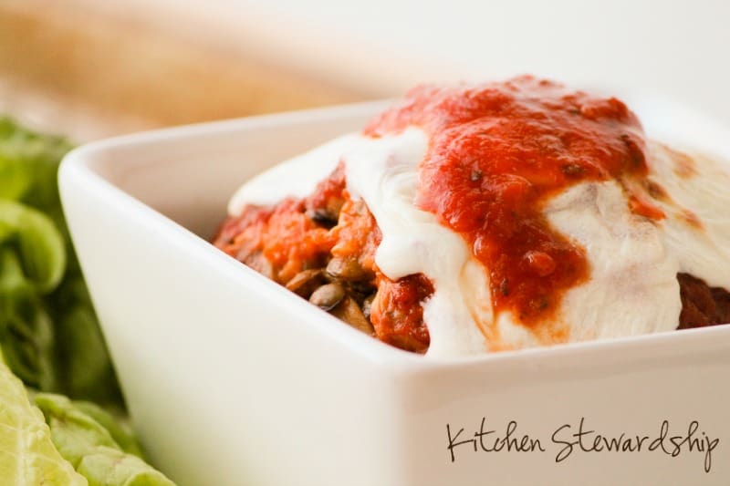 Slow Cooker Lentil Brown Rice Casserole