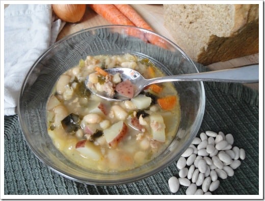 sausage bean and kale soup