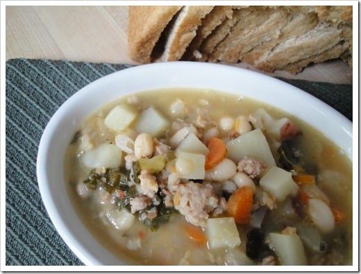 sausage bean and kale soup