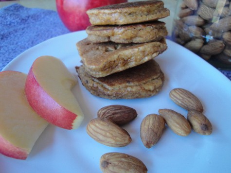 grain free almond apple pancakes