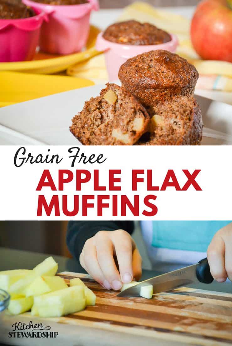 Apple flax muffins