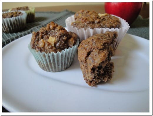 Apple flax muffins
