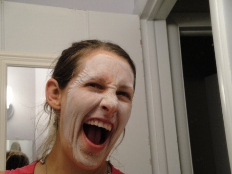 Mime...or natural facial treatment?