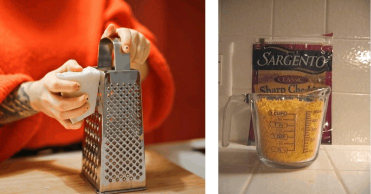 shredding cheese, shred cheese