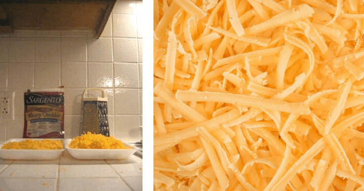 shredded cheese, shred cheese