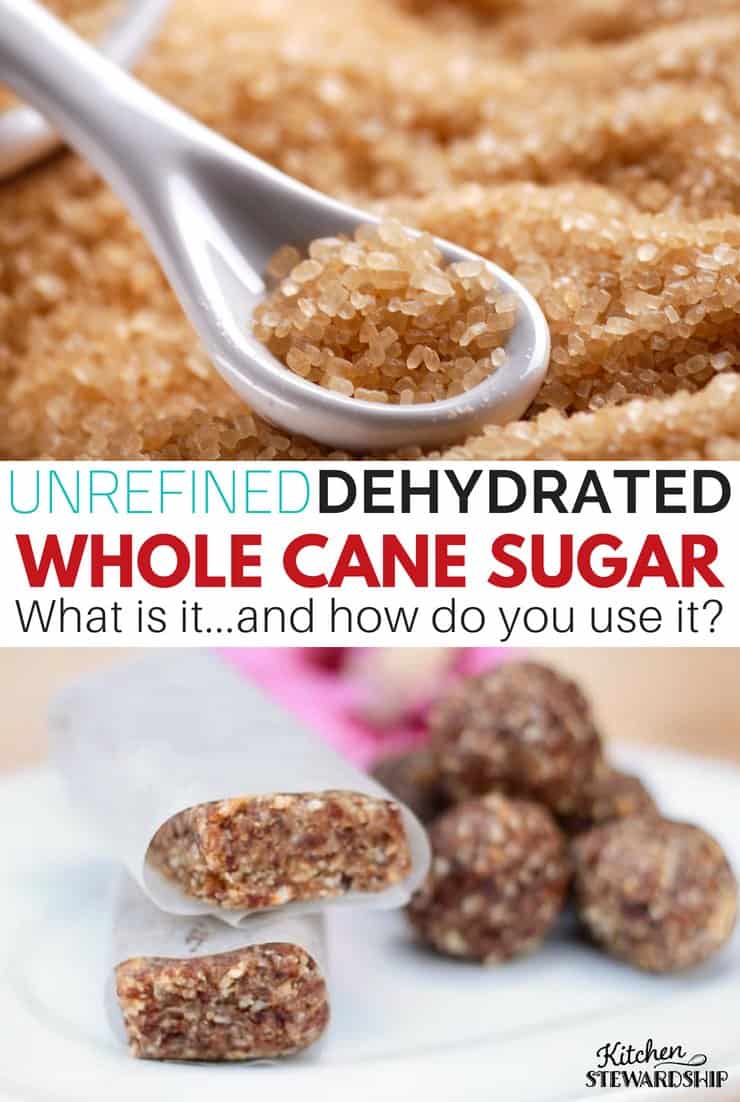 Unrefined whole cane sugar