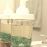 homemade baby body wash container