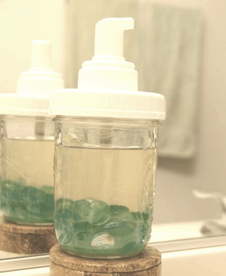 homemade baby body wash container