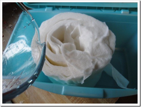 homemade natural baby wipes