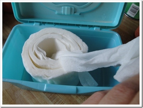 homemade baby wipes