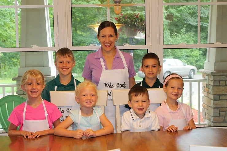 Cast of Kids Cook Real Food eCourse, day one