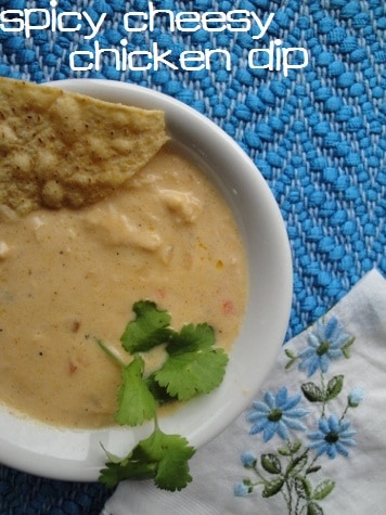 Spicy Cheese Chicken Chip Dip via Kitchen Stewardship
