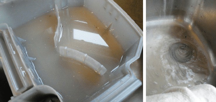 dirty water from carpet cleaning