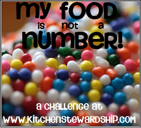 Multi-colored candy sprinkles - My food is not a Number! A challenge at Kitchen Stewardship.