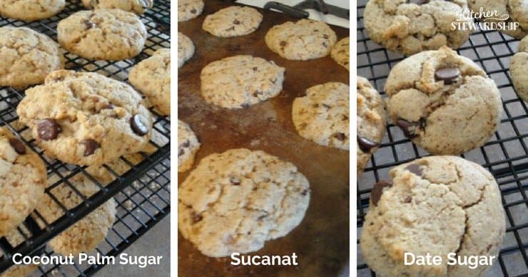 Cookies with natural sweeteners