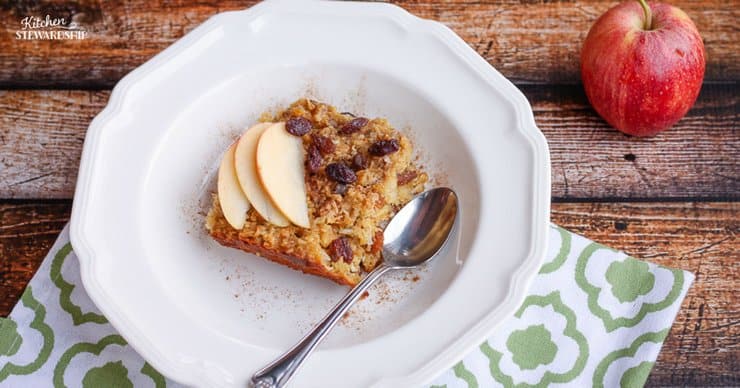 apple cinnamon baked oatmeal