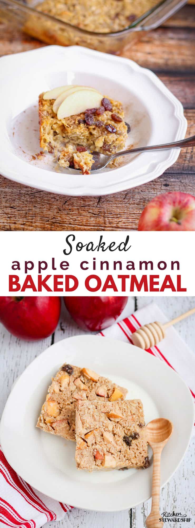 apple cinnamon baked oatmeal